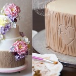 tree bark cake tutorial by The Juniper Cakery