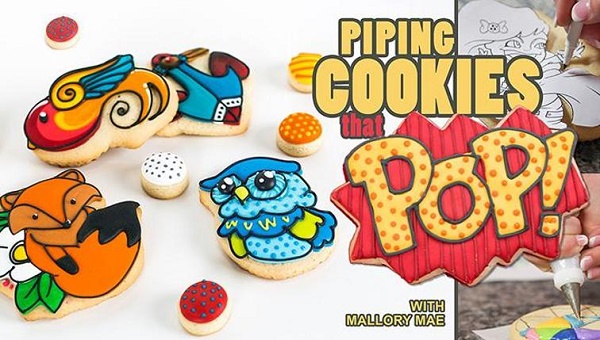 Cookie piping tutorial by Mallory Mae